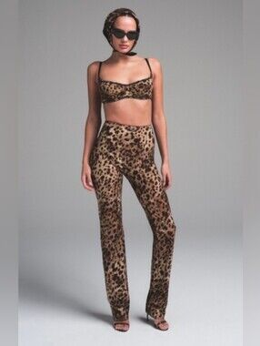 L Dolce & Gabanna X Skims Satin Leopard